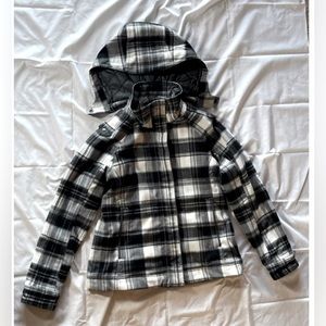 Columbia Women’s Omni Heat Blk/White Plaid Jacket.  Size: M